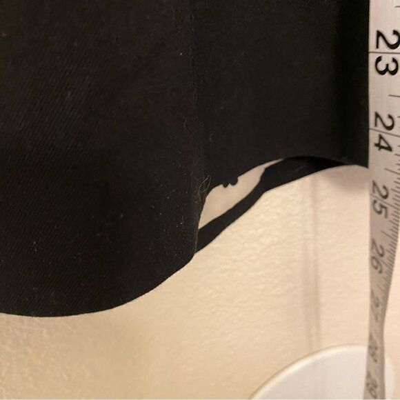 Fossil Black open front blazer suit jacket with pockets, hearts liner-L - Picture 5 of 7